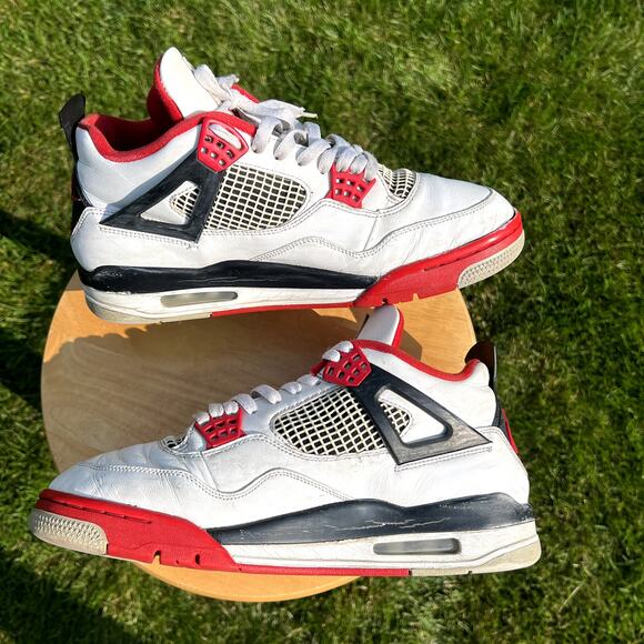 Nike Air Jordan 4 Retro OG Fire Red 2020 Men\'s Shoes - Size 10 - Ships Now main image 5